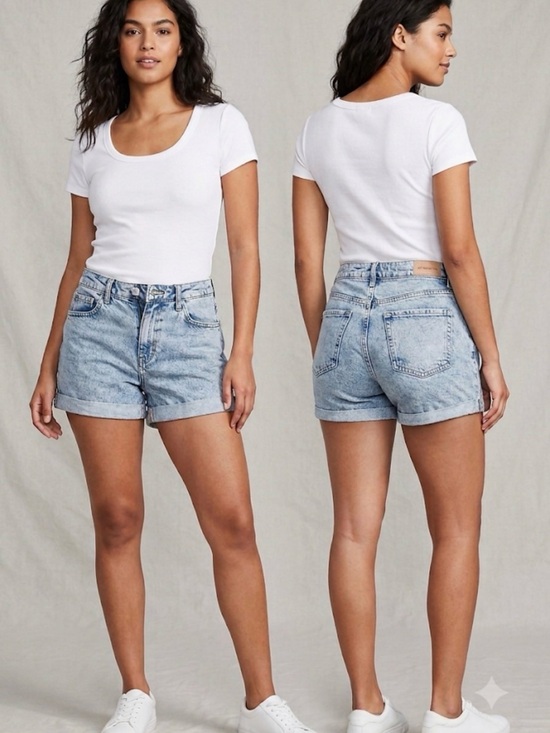 wild fable Pants - wild fable Light Wash Denim Jean Shorts